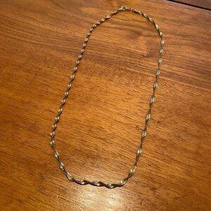 Vintage Gold Twisted Necklace